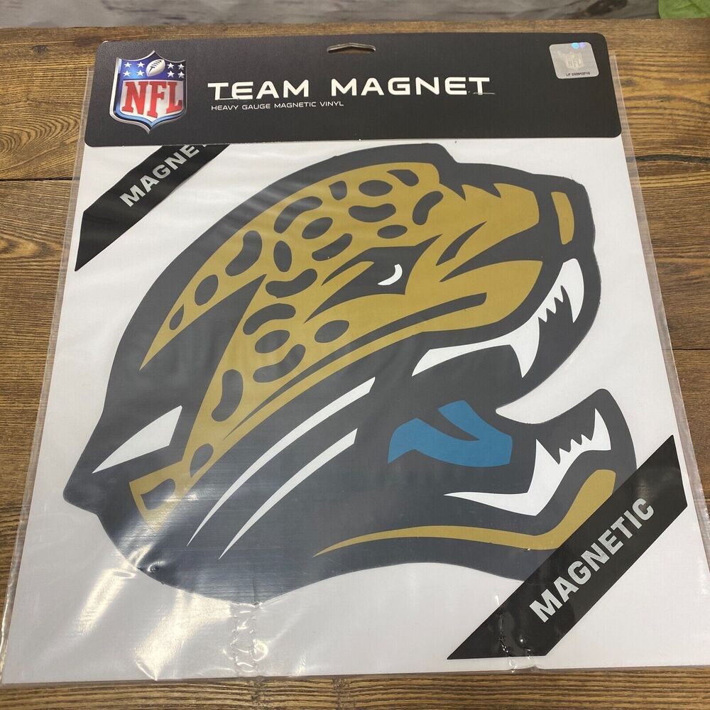 Jacksonville Jaguars Vinyl Team Magnet Face Decal Football Sport Car Truck 12 In